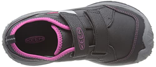 KEEN Speed Hound Durable Comfortable Easy On High Traction Sneakers, Black/Fuchsia Purple, 5 US Unisex Big Kid