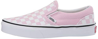Vans Girl's Stockings, Purple and Snow White Checkerboard Design, 1 UK Narrow