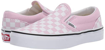 Vans Girl's Stockings, Purple and Snow White Checkerboard Design, 1 UK Narrow
