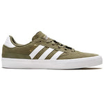 adidas Originals Men's Busenitz Vulc II Fashion Sneaker, Olive Strata/Cloud White/Gold Metallic, 9.5