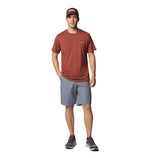 Columbia Mens Washed Out Hiking Short, Grey Ash, 34 x 10
