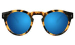 Illesteva Women's Leonard Mirrored Sunglasses, Tortoise/Blue, One Size