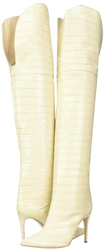Schutz Women's Maryana Over-The-Knee Boot, Eggshell, 8