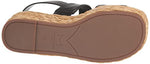 Marc Fisher LTD Women's PATRYCE Espadrille Wedge Sandal, Black 001, 7