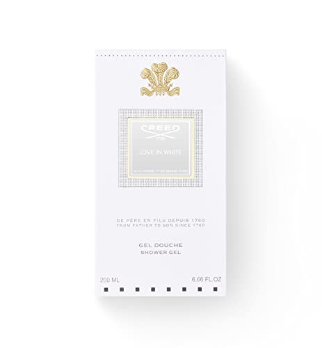 Creed Love in White Bath & Shower Gel, Women's Luxury Body Wash, Floral Fresh, Crisp & Green Fragrance, 200ML / 6.8 Fl Oz