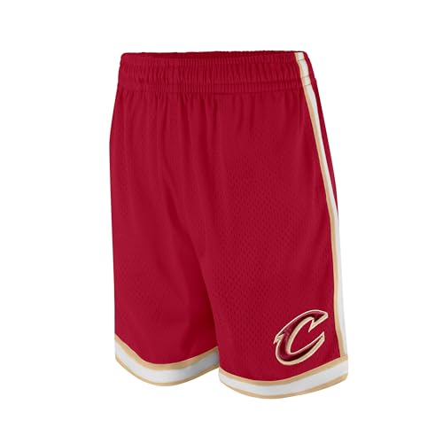 Ultra Game NBA Men's Active Knit 8" Slam Basketball Training Shorts, Cleveland Cavaliers, Team Color, XX-Large