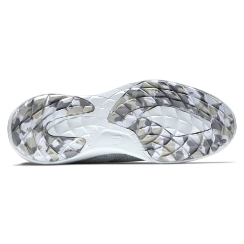 FootJoy Men's Fj Flex Coastal Previous Season Style Golf Shoe, Grey/White, 9.5