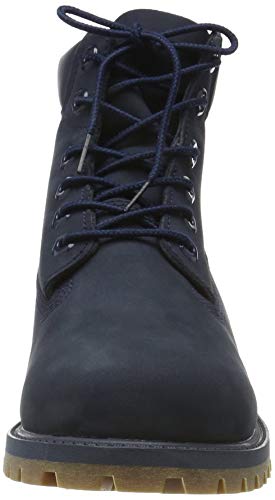 Timberland Unisex-Child 6 in Premium WP Boot Navy Nubuck