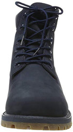 Timberland Unisex-Child 6 in Premium WP Boot Navy Nubuck