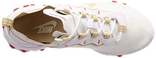 Nike Women's React Element 55 Running Shoes (6, Desert Ore/White)