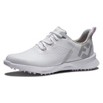 FootJoy Women's FJ Fuel Previous Season Style Golf Shoe, White/White/Pink, 7 Wide