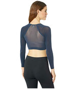 SPANX Long Sleeve Arm Tights™ Layering Shirt for Women – Blended Nylon – 360-Degree Coverage, Opaque Port Navy 1X-2X One Size