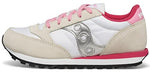 Saucony Jazz Original Sneaker, White/Silver, 1.5 US Unisex Big Kid