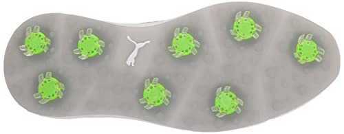 PUMA Men's Ignite Articulate Golf Shoe, White Silver/High-Rise, 9.5