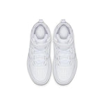 Nike Boy's Court Borough Mid 2 (Little Kid) White/White/White 13 Little Kid M