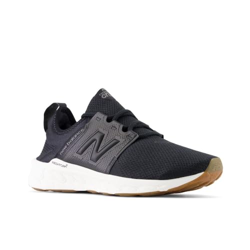 New Balance Women's Fresh Foam X Cruz V3 Running Shoe, Black/Blacktop/Gum, 7.5 Wide