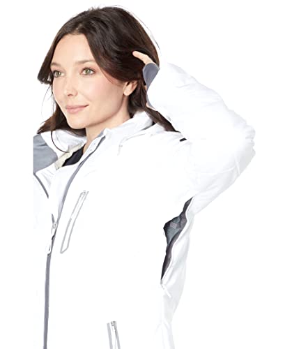 Obermeyer Women's Standard Cosima Down Jacket, White, 8