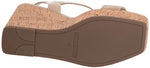 Marc Fisher Women's LUKEY Wedge Sandal, Malted Milk 150, 5.5