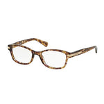Coach HC6065 5287 49M Confetti Light Brown Rectangle Eyeglasses For Women+ BUNDLE With Designer iWear Eyewear Kit