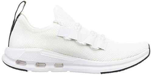 On Women's Cloudeasy Sneakers, Undyed-White | Black, 7.5 Medium US