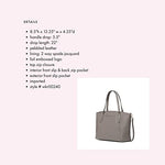kate spade handbag for women Monica satchel crossbody pebbled leather, Hare grey