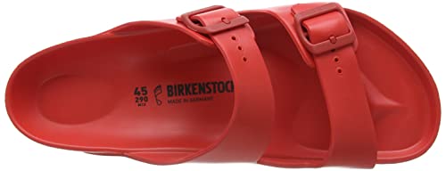 Birkenstock Unisex Arizona Essentials Slide-On Sandal, Active Red, 11-11.5 Women/9-9.5 Men, 42EU