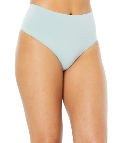 SPANX Shapewear for Women Everyday Shaping Tummy Control Panties Thong Sea Salt SM - Regular One Size