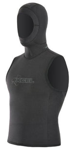 Xcel Men's Dive ThermoFlex 6/5/4mm Hooded Vest (Black, Medium/Large)