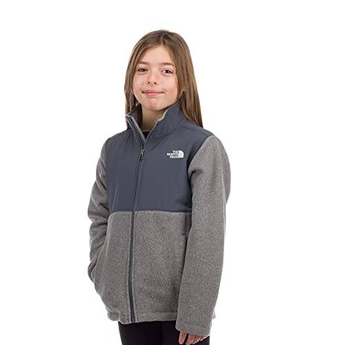 THE NORTH FACE 200W Tundra Full Zip Kids Fleece TNF Medium Grey Heather Sz XL