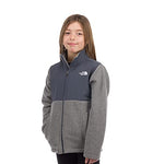 THE NORTH FACE 200W Tundra Full Zip Kids Fleece TNF Medium Grey Heather Sz XL