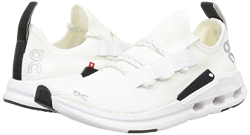 On Women's Cloudeasy Sneakers, Undyed-White | Black, 7.5 Medium US