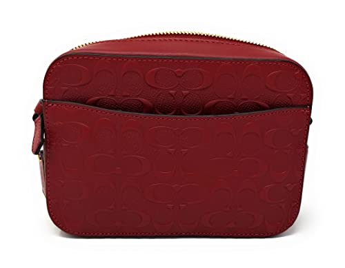 Coach Women's Mini Camera Bag (Signature Leather - Cherry)