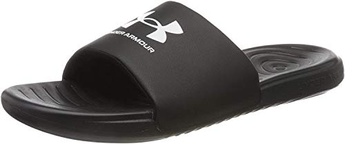 Under Armour Men's Ansa Fix Slide Sandal, Black (004)/Black, 12