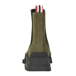 Hunter Women's Winica Waterproof Chelsea Boot, Medium Green Leather, 9