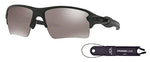 Oakley Flak 2.0 XL OO9188 918868 59M Matte Black/Black Prizm Polarized Sunglasses For Men+BUNDLE with Oakley Accessory Leash Kit