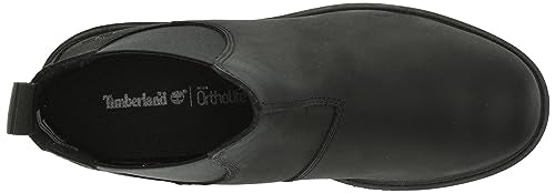 Timberland Women's Linden Woods Chelsea Boot, Black Full-Grain, 5.5