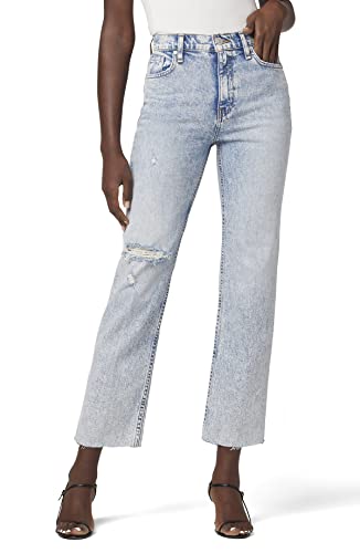 Hudson Jeans Women's Remi High Rise Straight Leg Cropped Jean, Two Hearts, 28