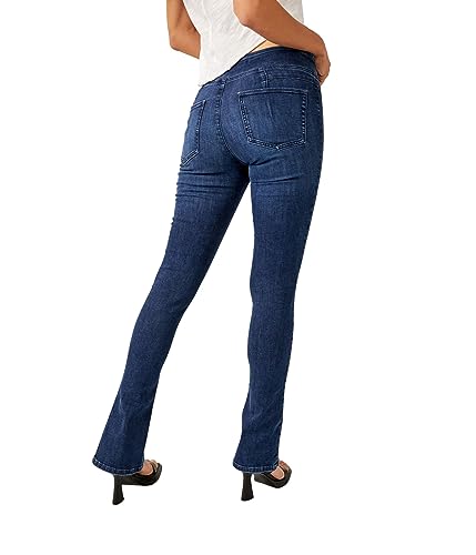 Free People Double Dutch Pull-On Slit Blue Muse LG (Women's 12)