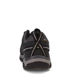 KEEN mens Targhee Exp Low Height Waterproof Hiking Shoe, Black/Steel Grey, 7.5 US