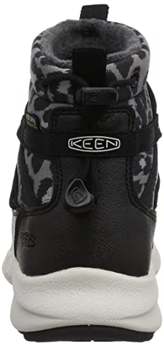 KEEN Women's Uneek SNK 2 Waterproof Chukka Boot, Animal Print/Silver Birch, 8