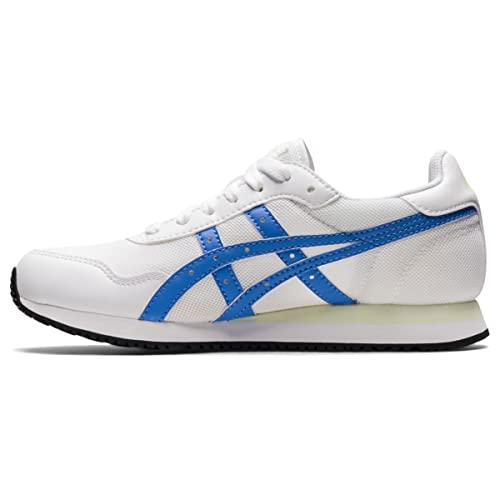 ASICS Women's Tiger Runner Shoes, 8.5, White/Periwinkle Blue