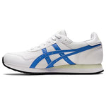 ASICS Women's Tiger Runner Shoes, 8.5, White/Periwinkle Blue