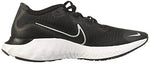 MEN'S NIKE RENEW RUN RUNNING SHOES, Black/Metallic Silver/White, 14