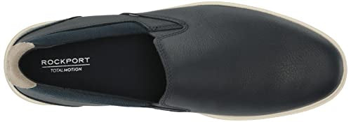 Rockport Men's Total Motion Court Slipon Oxford, New Dress Blues, 9.5