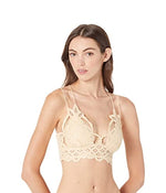 Free People Adella Bralette for Women - Sweetheart Neckline with Exotic Lace Trimmings, Gorgeous and Sexy Fashion Bralette Pink Petal MD One Size