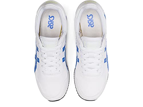 ASICS Women's Tiger Runner Shoes, 8.5, White/Periwinkle Blue