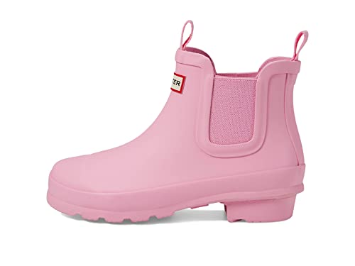 Hunter Kids Original Chelsea (Little Kid/Big Kid) - Boots for Kids - Waterproof Rubber Upper - Textile Lining Pink Fizz 5 Big Kid M