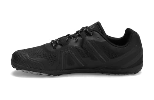 Xero Shoes Men's Mesa Trail Barefoot Trail Run Shoes, Black, 8.5
