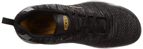 KEEN Utility Men's Sparta Low Alloy Toe ESD Work Shoe, Black/Grey Flannel, 11.5 Medium US