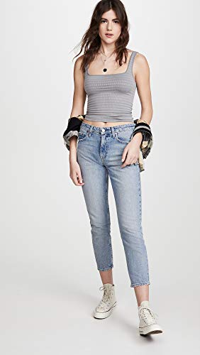 Free People Women's Square One Seamless Cami, Heather Grey, XS-S